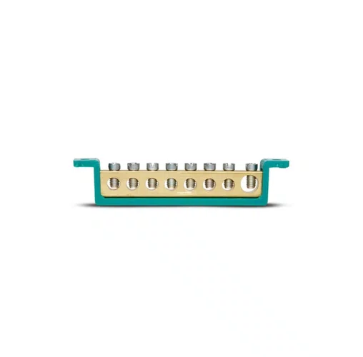 Barramento Terra 08 Term Verde Fixa 890Mm
