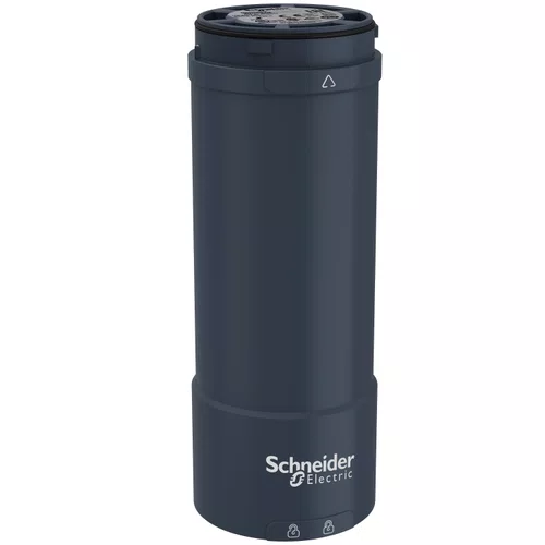 Base + tampa superior Ø60mm para coluna luminosa XVU, preta, NPN, 100...240VCA