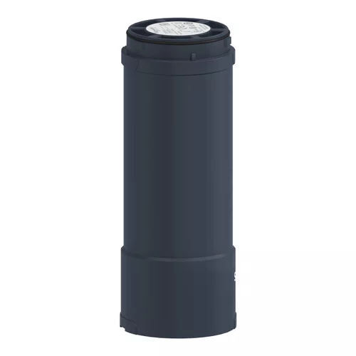 Base + tampa superior Ø60mm para coluna luminosa XVUC21M, preta, NPN, 100...240VCA