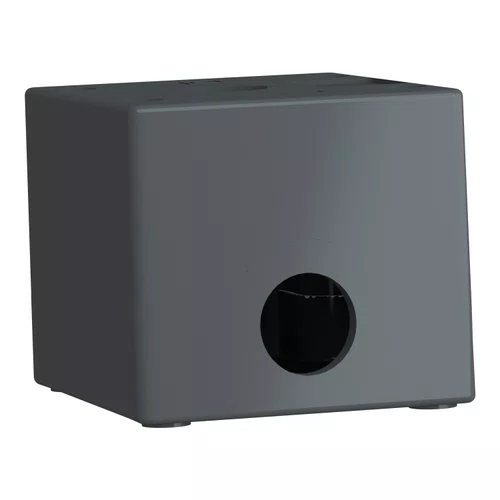 Botoeira de comando 1 furo Ø22mm, vazia, cinza, para ambientes hostis, XALG01