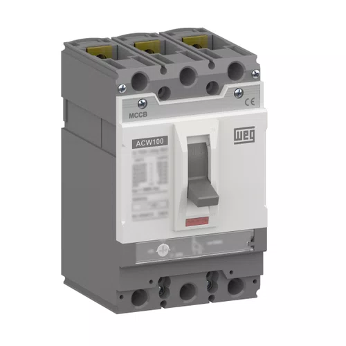 DISJUNTOR ACW100H-FMU20-3 20A 3 Polos 85kA @ 380Vc.a.(IEC 60947-2) Térmico ajustável e magnético fixo