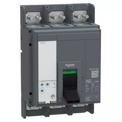 Disjuntor EasyPact CVS, 800A, 36kA, 3P3D, 415VCA