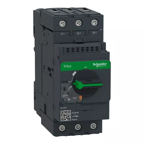Disjuntor motor termomagnético Tesys Deca com Everlink 30-40A manopla rotativa