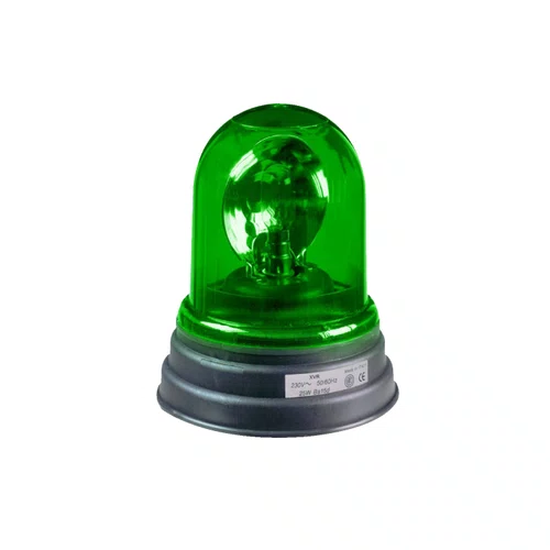 FAROL ROTATIVO COM LAMPADA HALOGENA VERDE 24V, XVR1B93