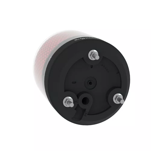 Farol rotativo Ø100mm, vermelho, sem buzzer, 12...24VCC, XVR3B04