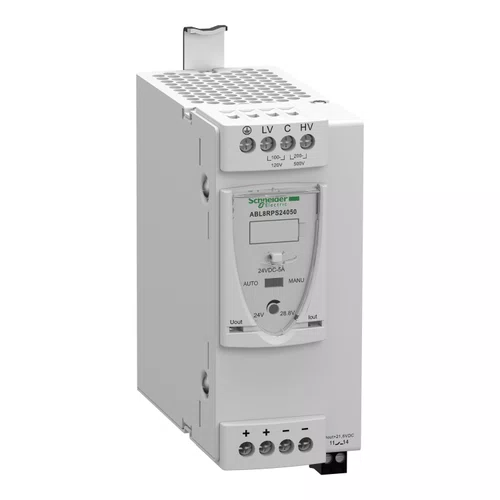Fonte de Alimentação Chaveada - 24Vdc - 120 W - 5 A - 100/120 | 200/500 Vac - Mono/Bifásica