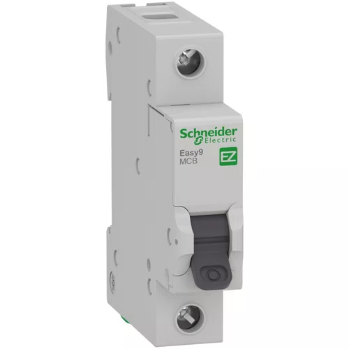 Mini disjuntor Easy9 1P, 63A, Curva C, 3kA em 230VCA