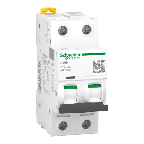 Disjuntor Acti9 IC60N 2P, 2A, Curva B, 50kA em 220/240VCA (60947-2)