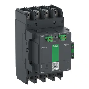 Contator de alta potência, TeSys Giga, 4 polos (4NA), AC-3 <=440V 115A, versão avançada, bobina CA/CC de 200…500V