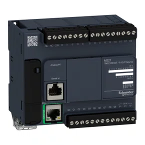 Controlador lógico programável 14 entradas / 10 saídas digitais, saídas PNP, Modbus TCP / Ethernet IP (slave), 24V DC