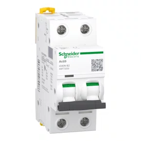 Disjuntor Acti9 IC60N 2P, 2A, Curva B, 50kA em 220/240VCA (60947-2)
