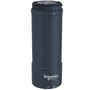 Base + tampa superior Ø60mm para coluna luminosa XVU, preta, NPN, 100...240VCA