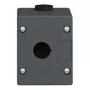 Botoeira de comando 1 furo Ø22mm, vazia, cinza, para ambientes hostis, XALG01