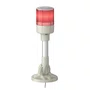 Coluna luminosa Ø60mm pré-montada, LED vermelho, 24VCA/CC, tubo de montagem em alumínio com suporte dobrável